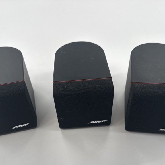 Bose OEM Single Cube Speakers Lot of 3 Black Acoustimass Surround Sound - Picture 1 of 12